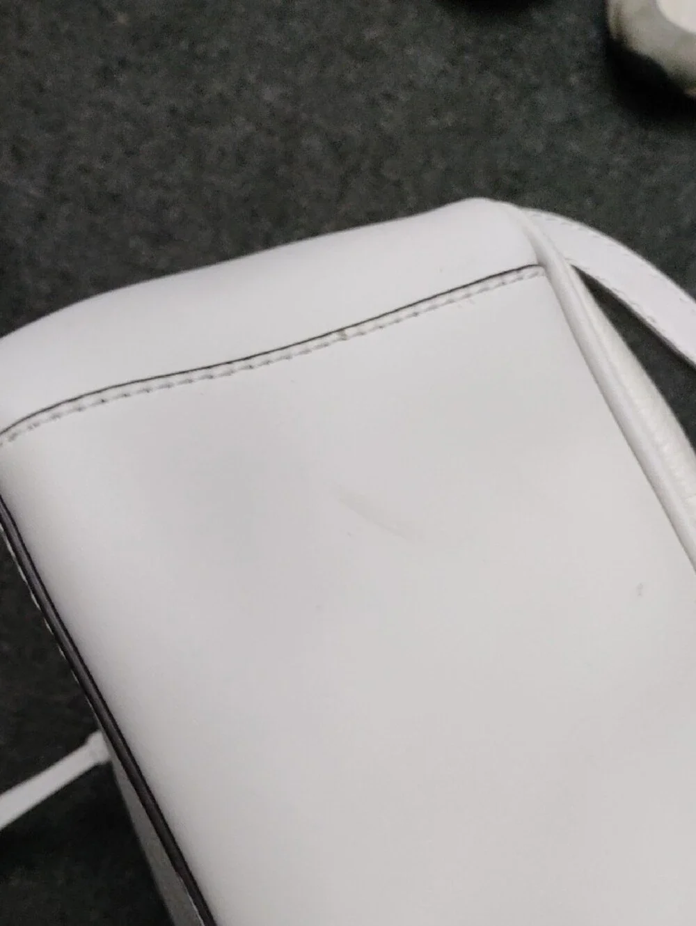 Michael Kors Optic White Pebbled Leather Backpack
